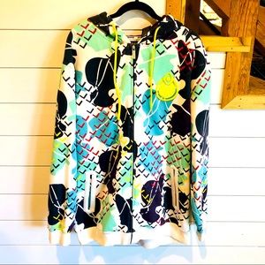 Nomis Full zip graphic hooded ski snowboard Jacket